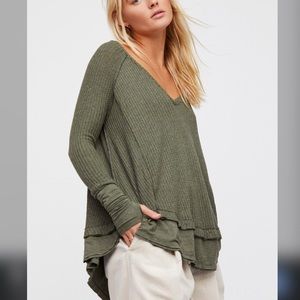 We The Free Waffle Thermal Long sleeve top